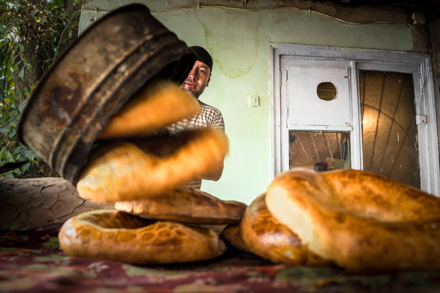 Village baker in Kyrgyzstan 