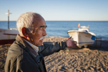 Elderly Spanish Fishermen Telling Stories - Tom Bourdon Travel Photography